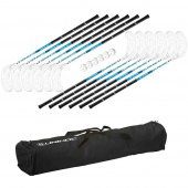 Floorball kit Unihoc Sniper 12 clubs, 6 Balls & Bag - 104 cm